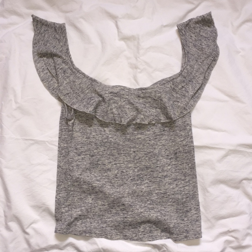 Free People ruffle crop top Sz Small